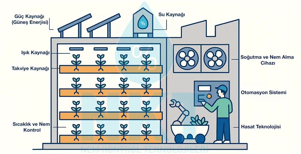 NKT vertical farming system schematic